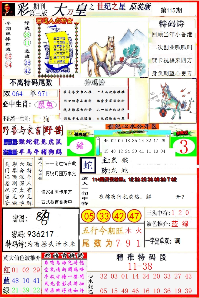 2024115期大刀皇之(世纪之星)