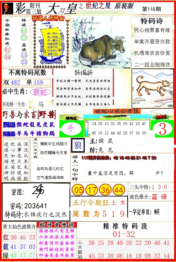 2024118期大刀皇之(世纪之星)
