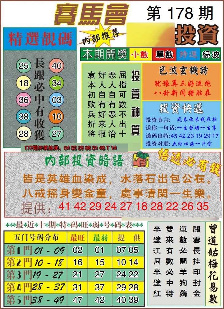 2024178期马会投资