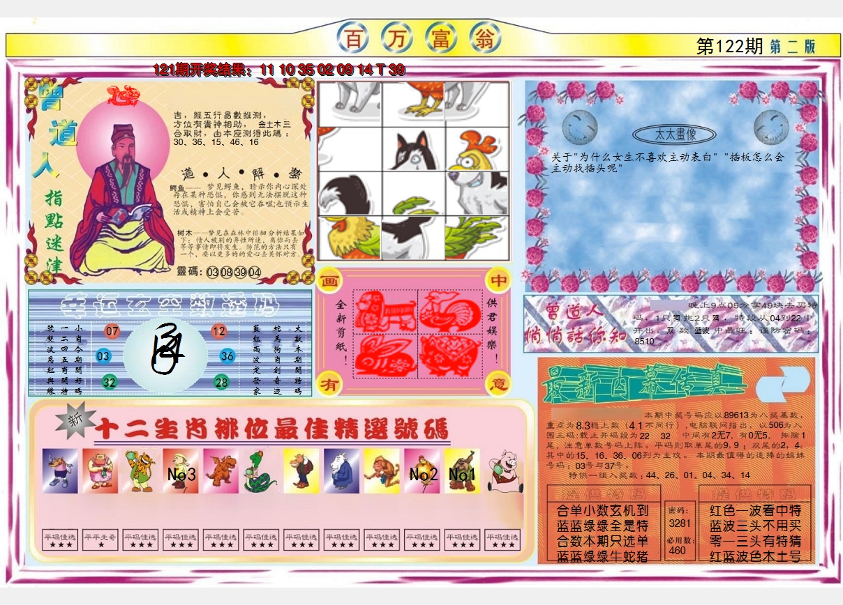 2024122期百万富翁B