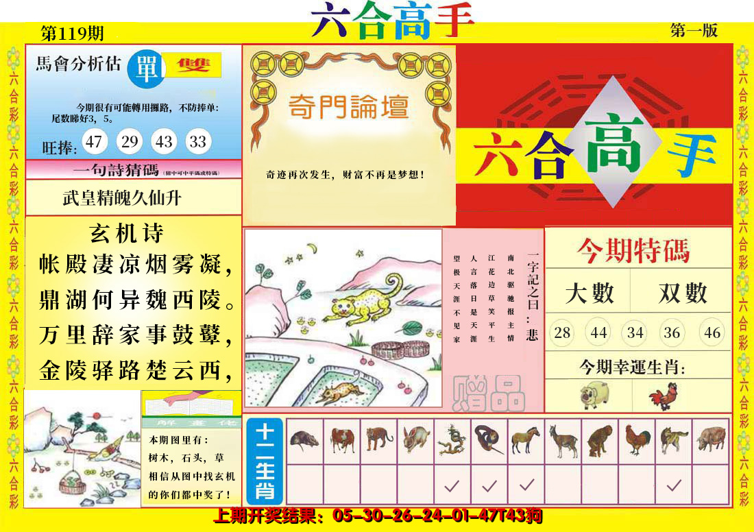 2024119期六合高手A