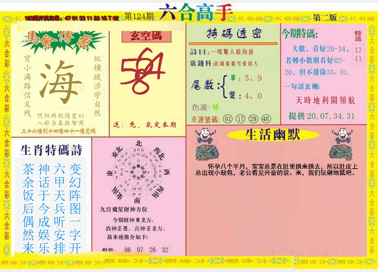 2024124期六合高手B