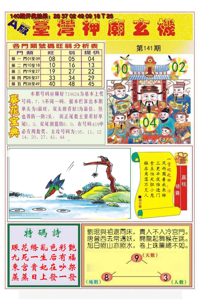 2024141期台湾神庙A