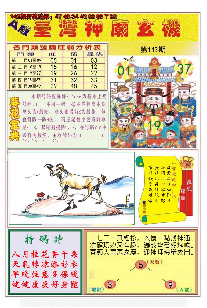 2024143期台湾神庙A