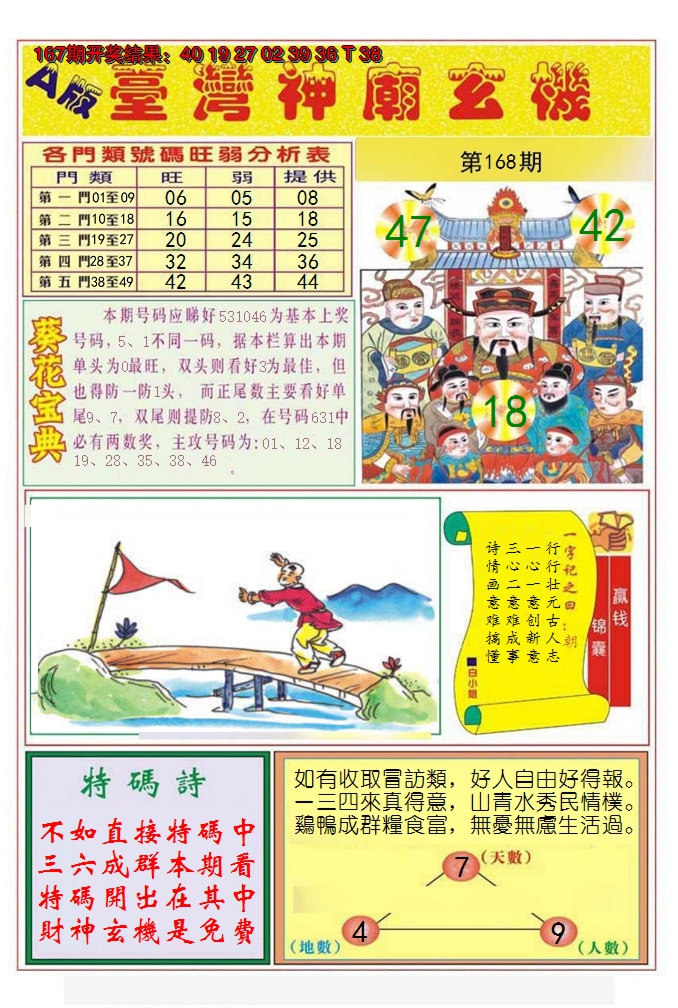 2024168期台湾神庙A