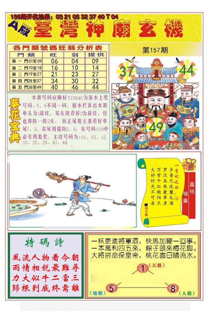 2024157期台湾神庙A