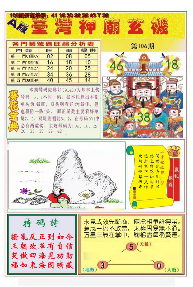 2024106期台湾神庙A