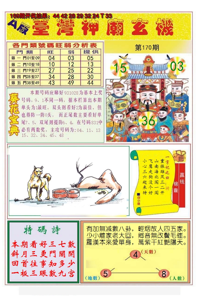 2024170期台湾神庙A