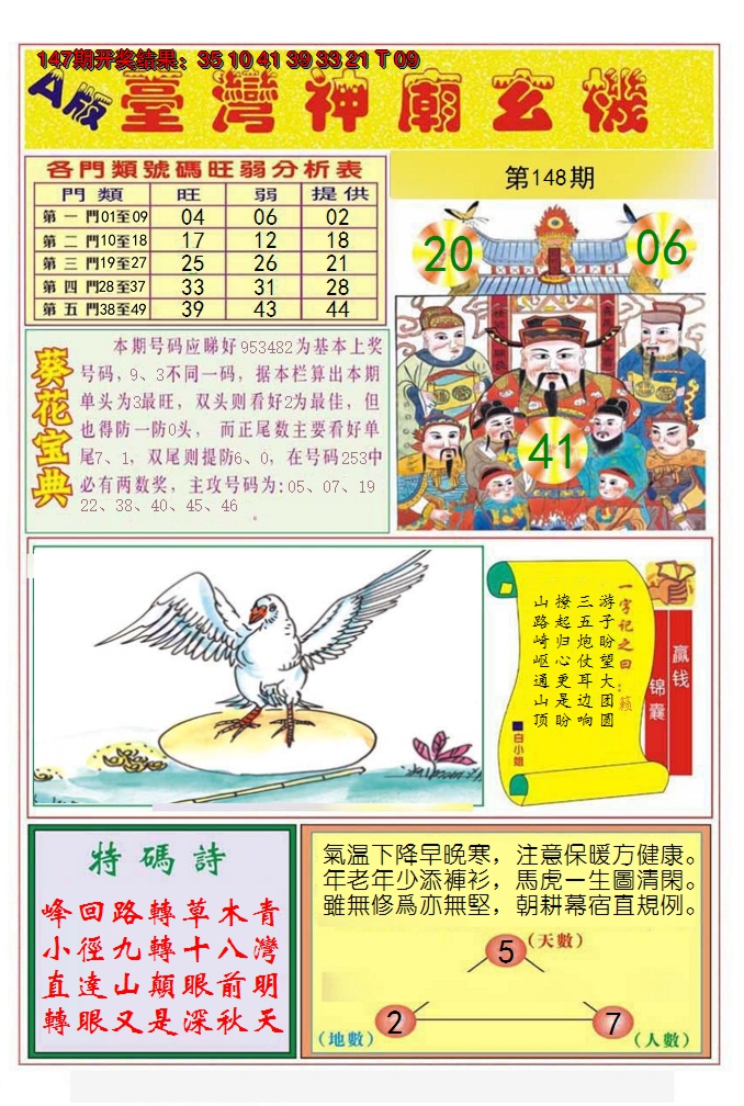 2024148期台湾神庙A