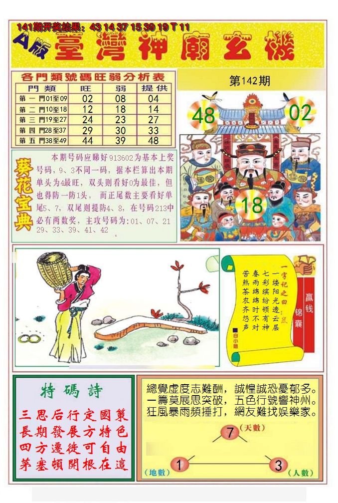 2024142期台湾神庙A