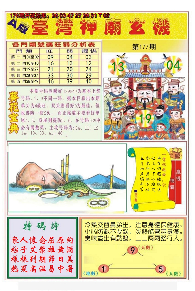 2024177期台湾神庙A