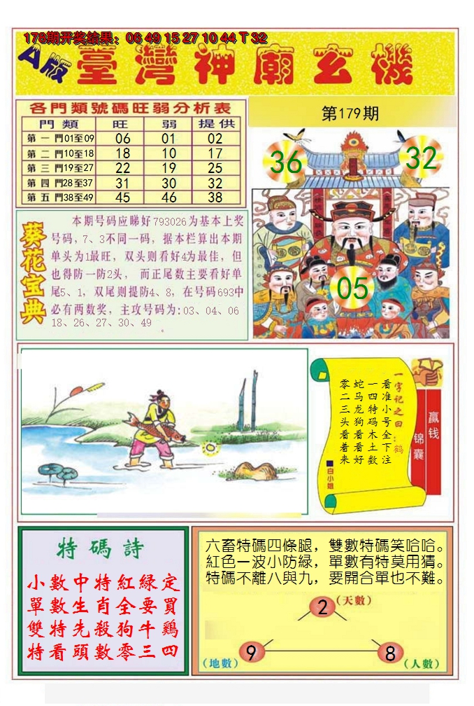 2024179期台湾神庙A