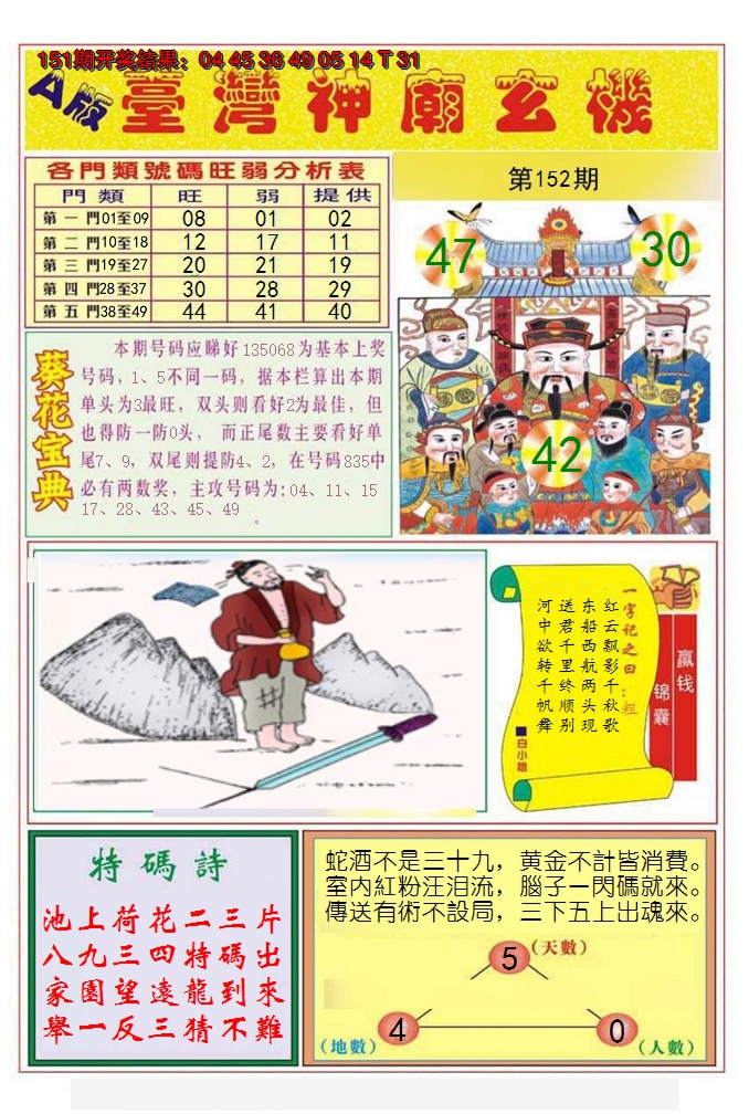 2024152期台湾神庙A