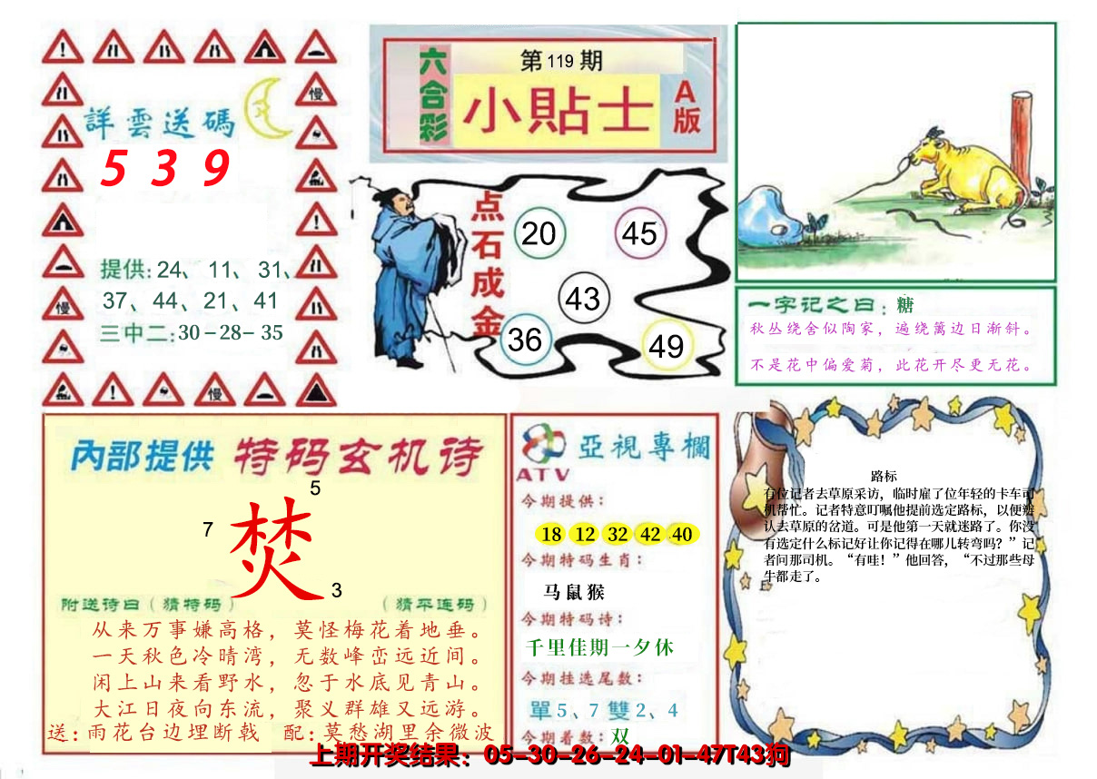 2024119期小贴士A