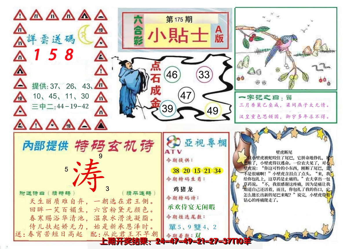 2024175期小贴士A