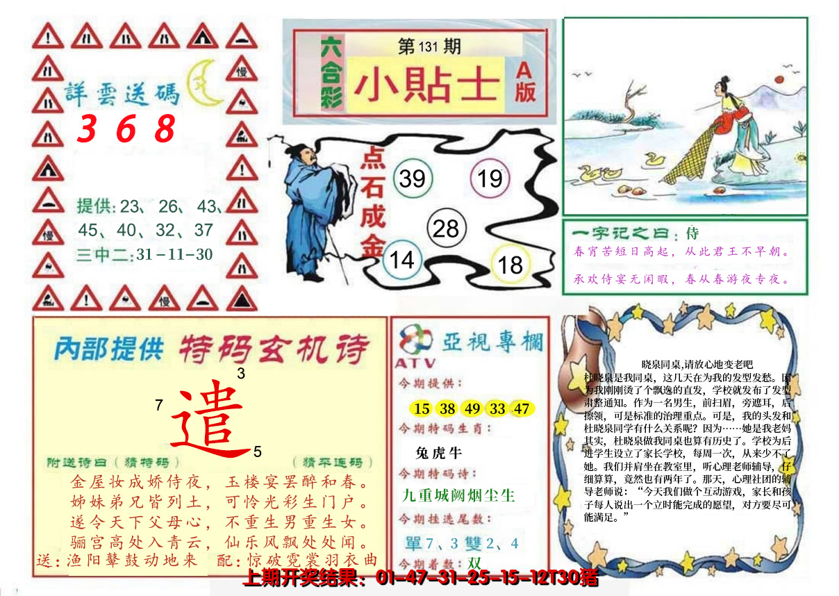 2024131期小贴士A