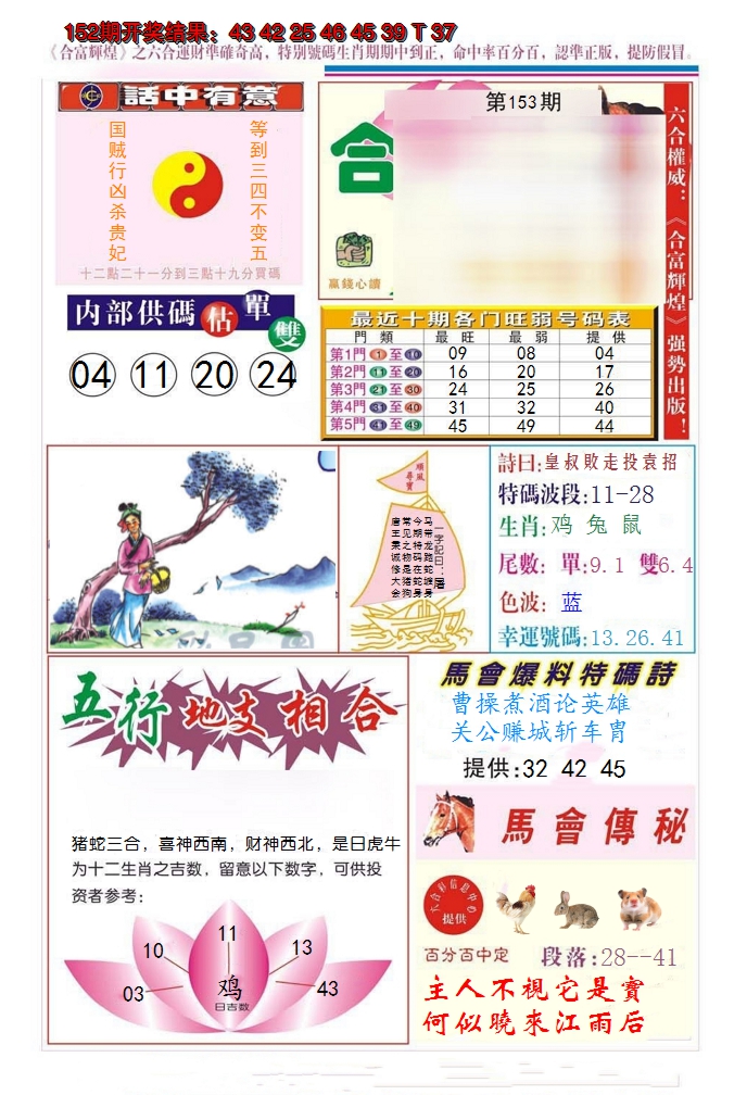2024153期合富辉煌