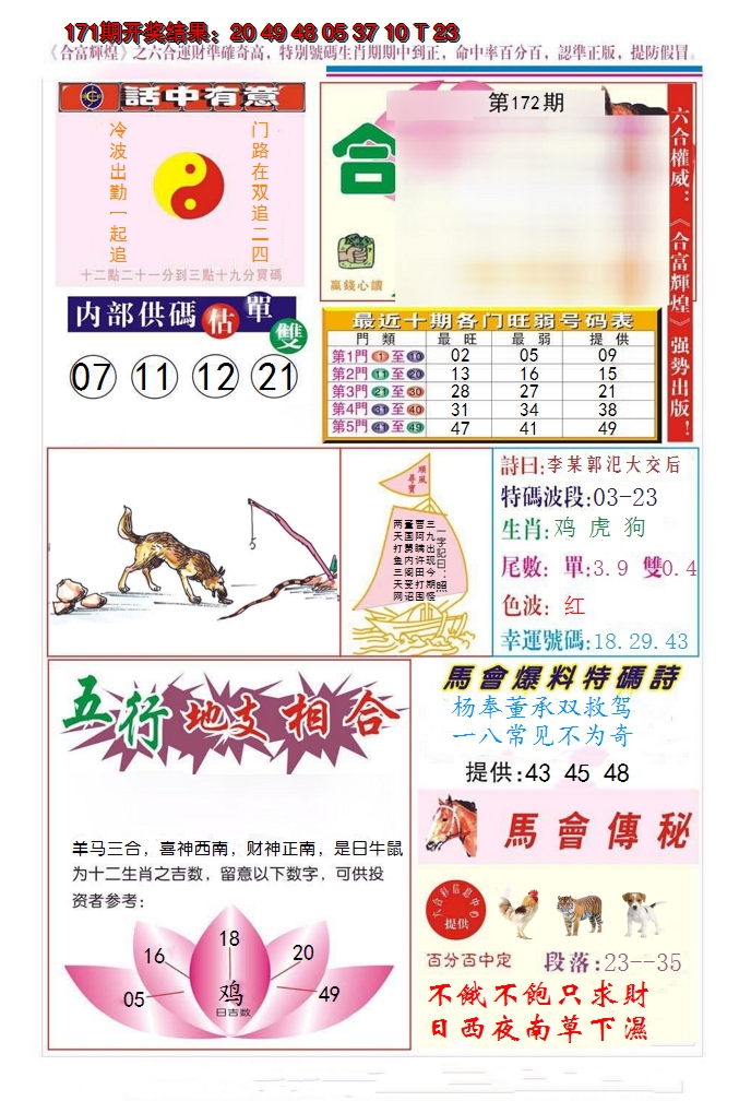 2024172期合富辉煌
