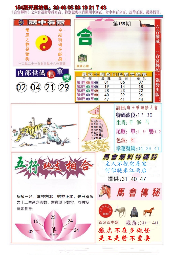 2024155期合富辉煌