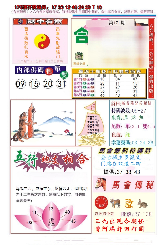 2024171期合富辉煌