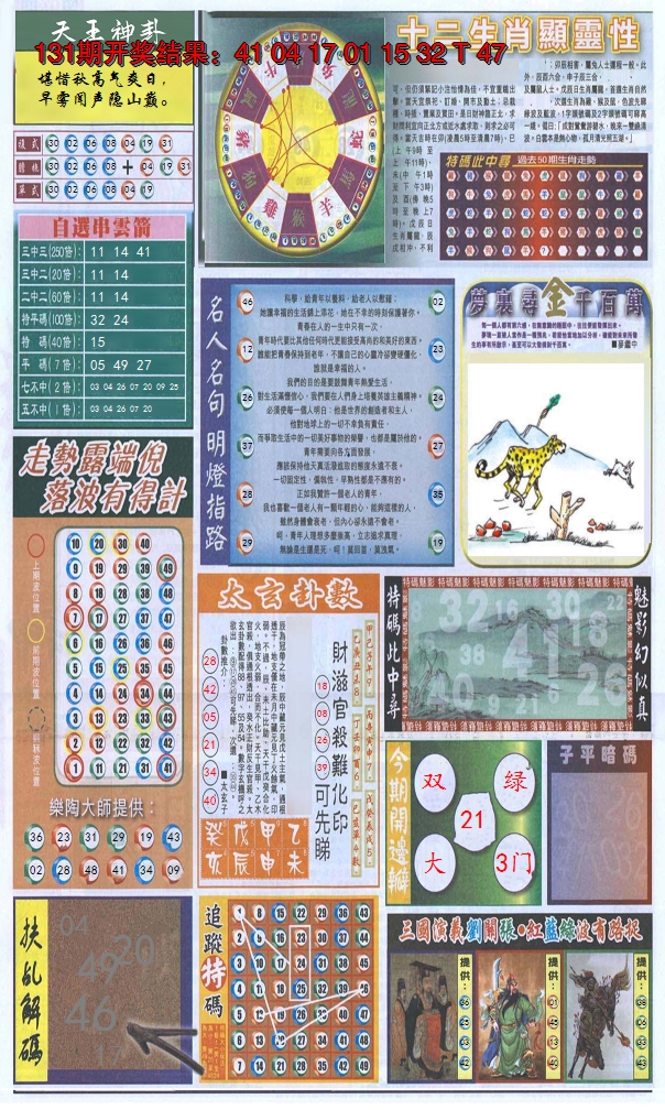 2024132期新报跑狗-2(背面)