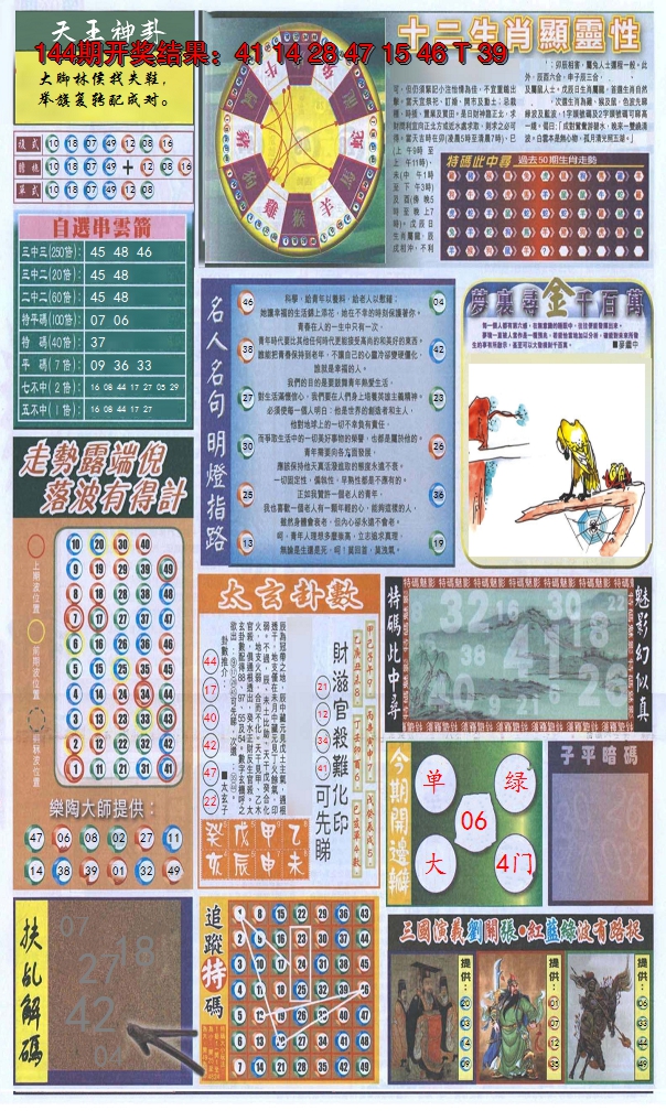 2024145期新报跑狗-2(背面)