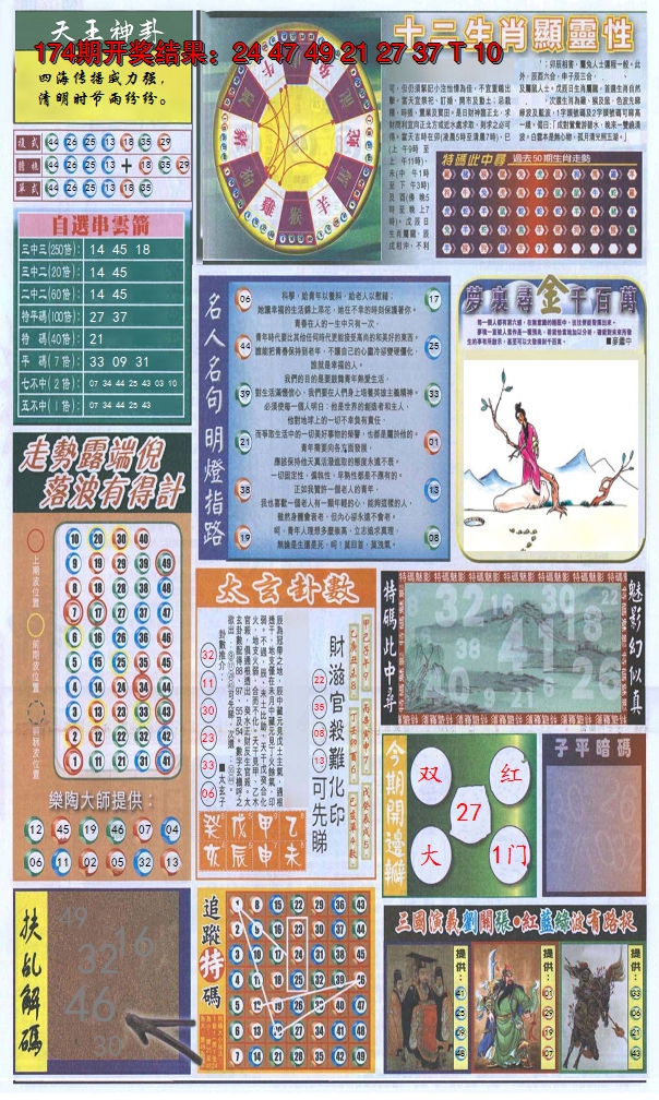 2024175期新报跑狗-2(背面)