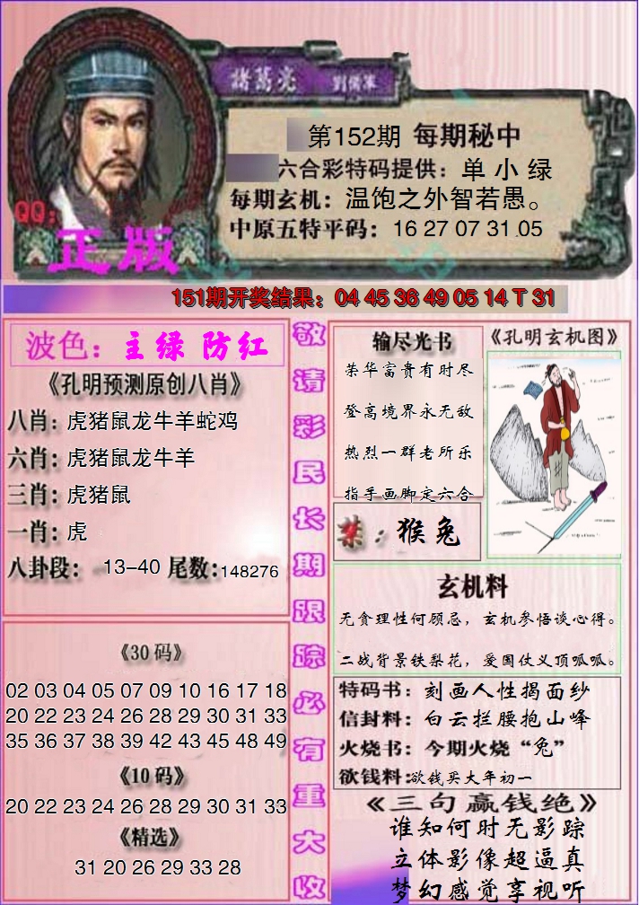 2024152期一代孔明报