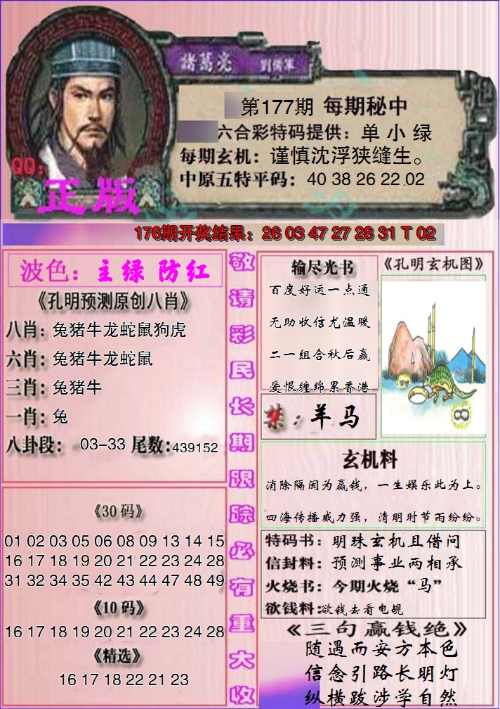 2024177期一代孔明报
