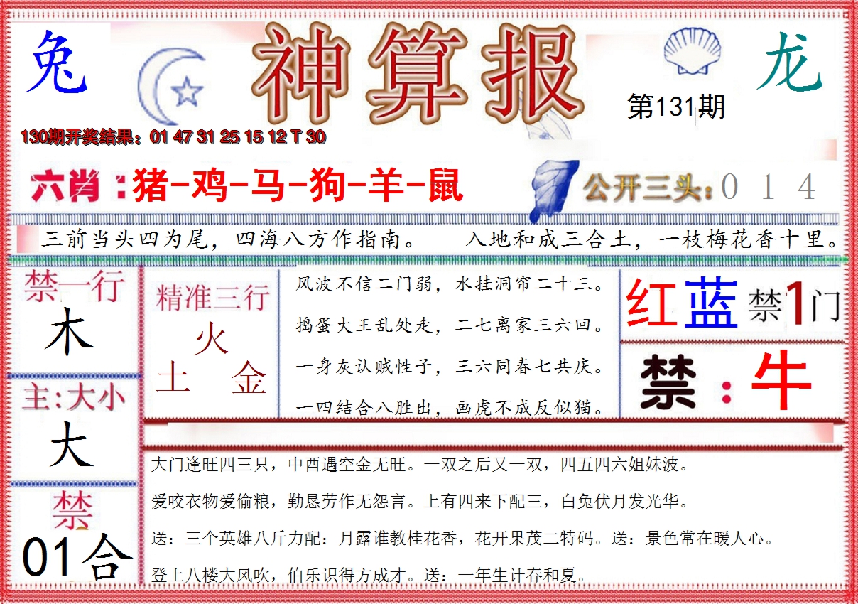 2024131期神算报(新版)