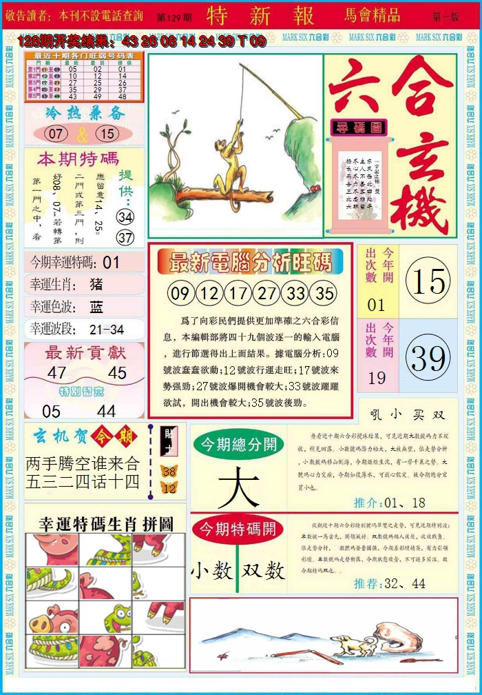 2024129期特新报A