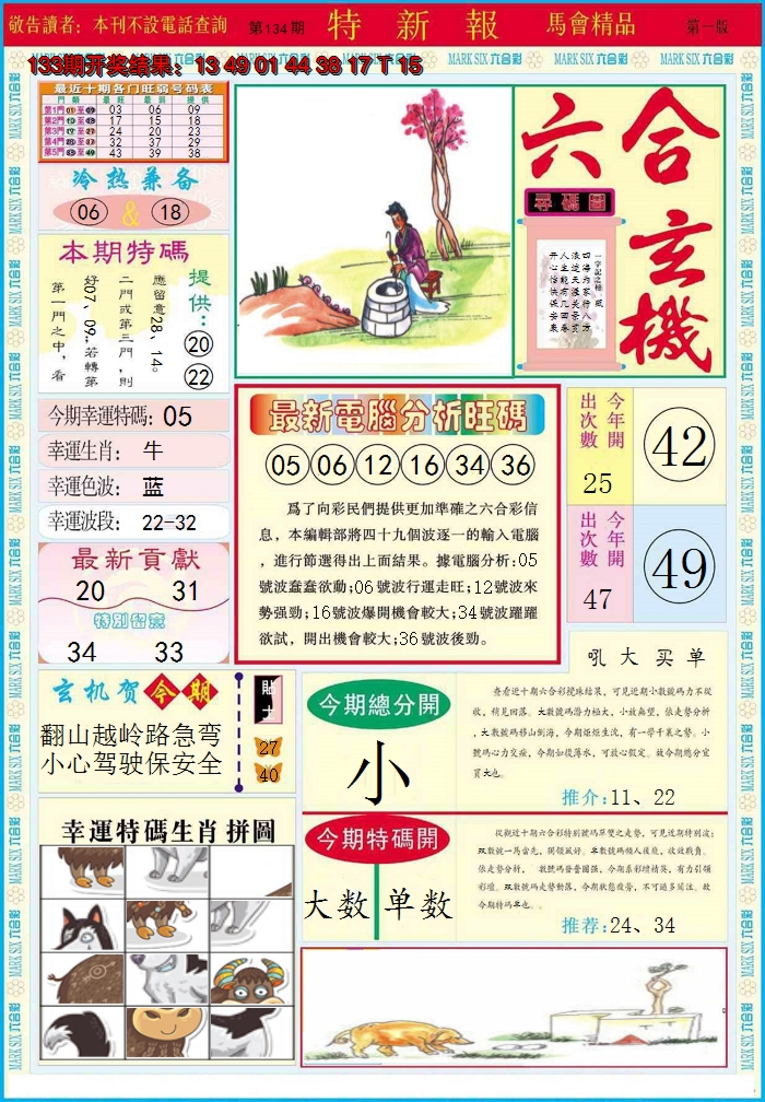 2024134期特新报A