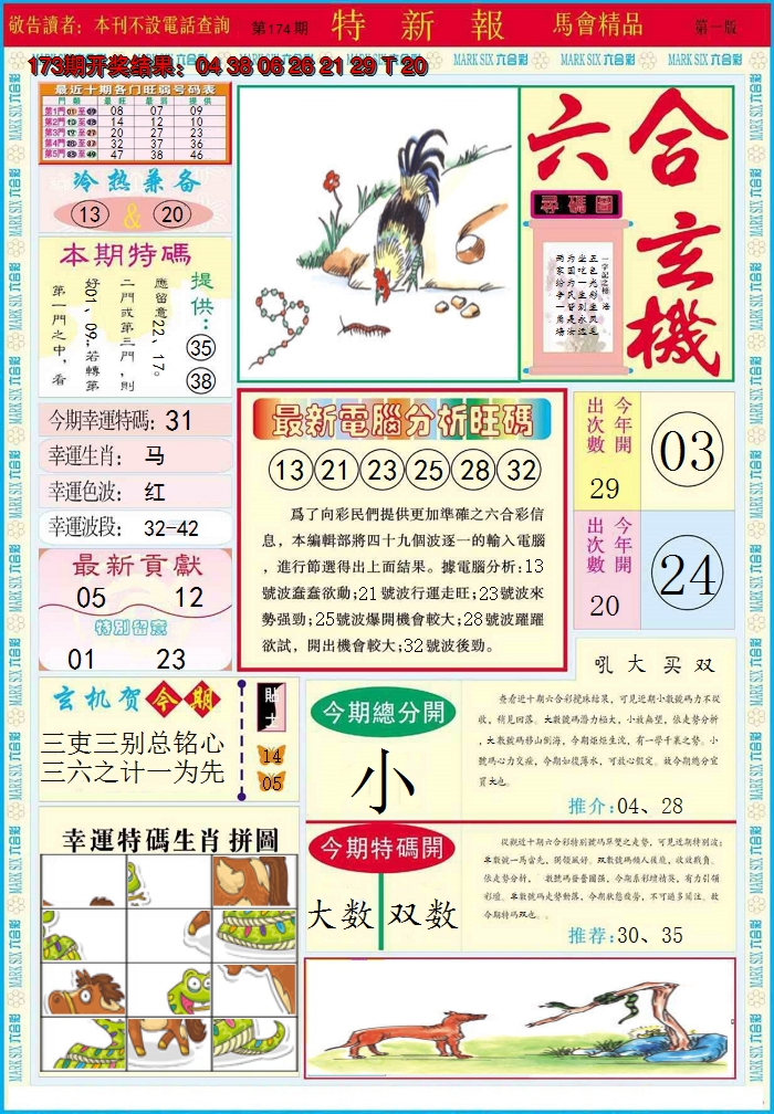 2024174期特新报A