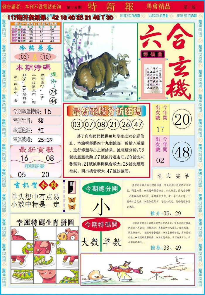 2024118期特新报A