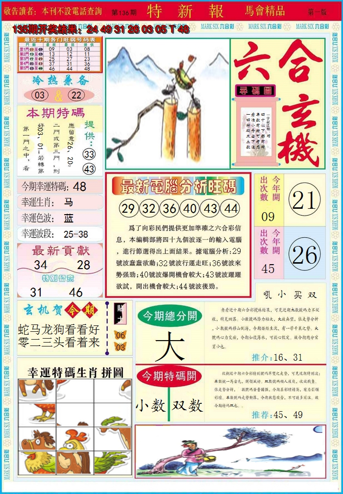 2024136期特新报A