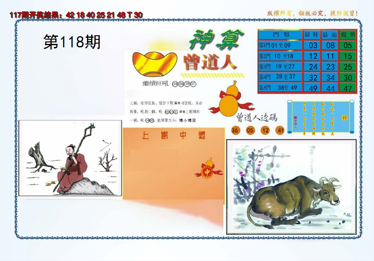 2024118期4-神算