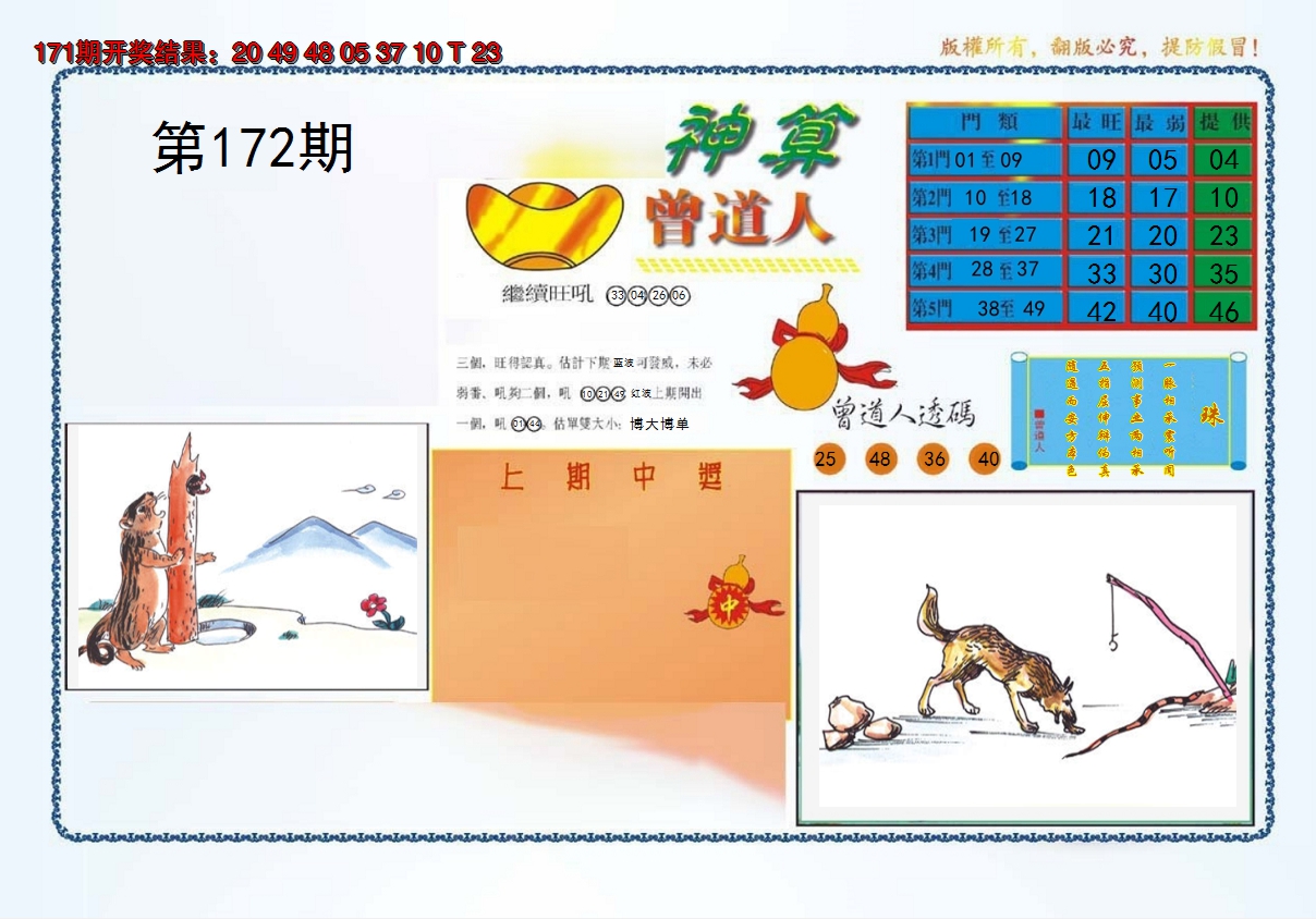 2024172期4-神算