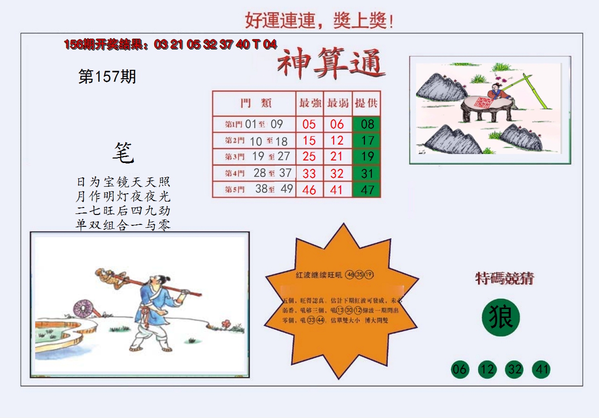 2024157期4-台湾神算