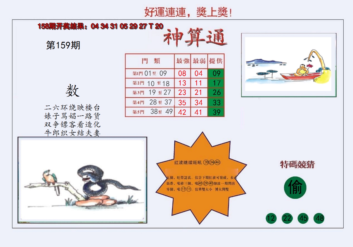 2024159期4-台湾神算