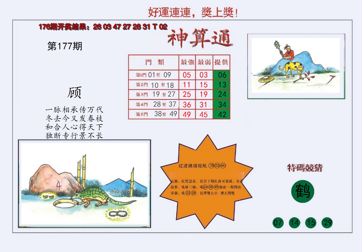 2024177期4-台湾神算
