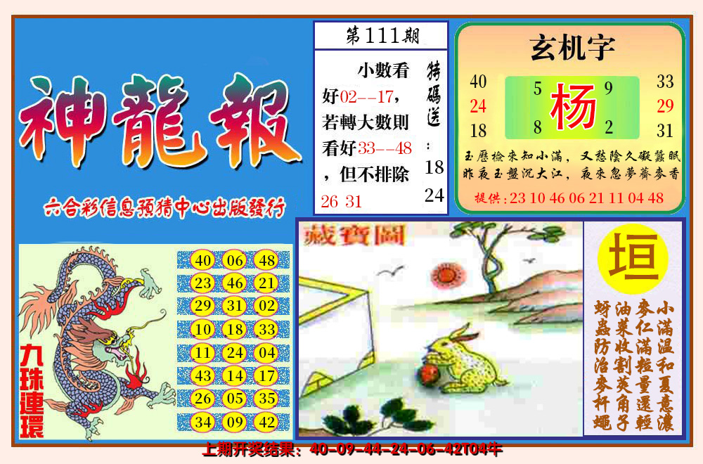 2024111期神龙报