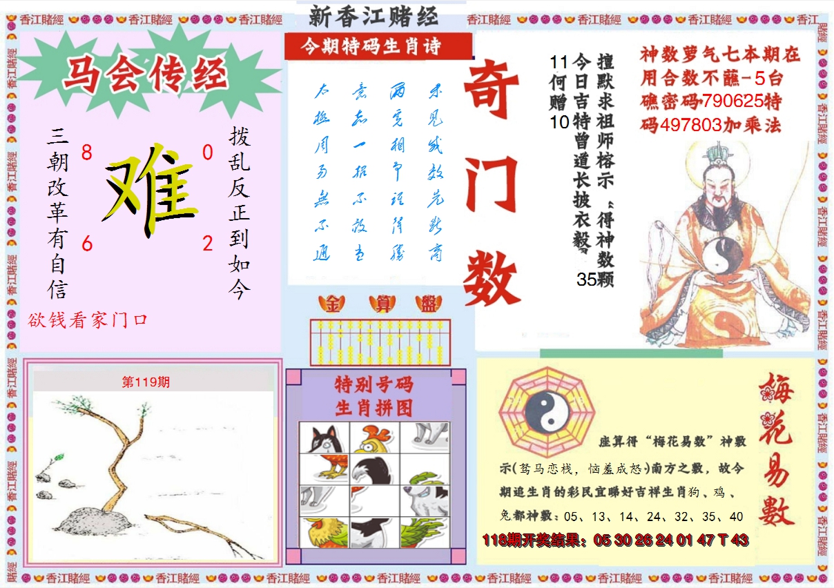 2024119期新香江赌经B
