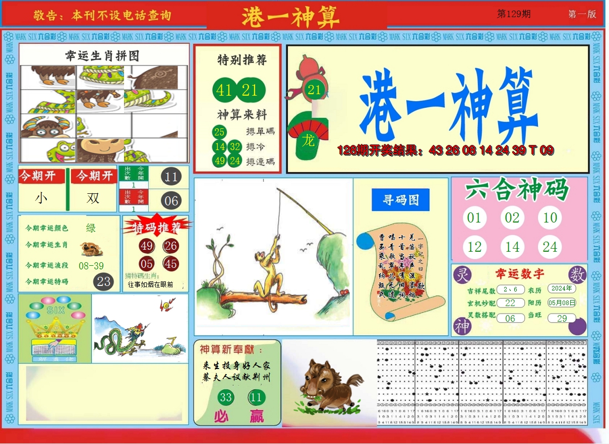2024129期港台神算A