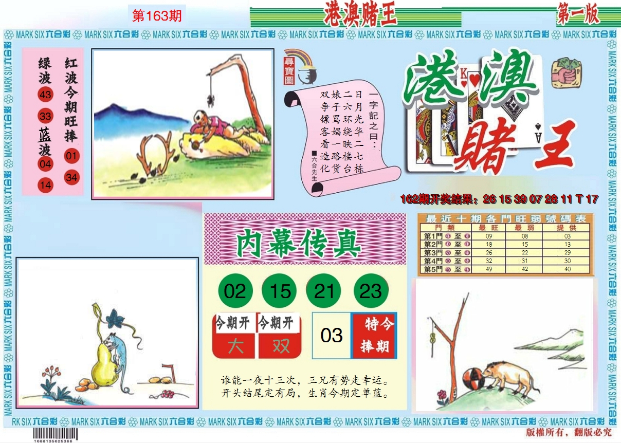 2024163期港澳赌王A