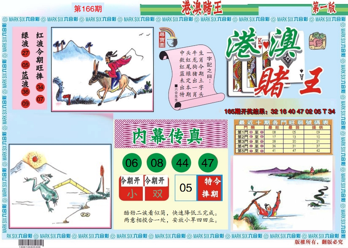 2024166期港澳赌王A
