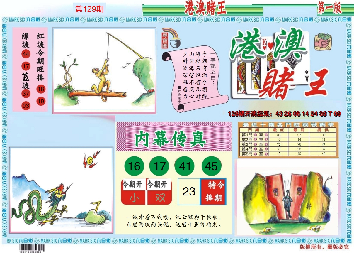 2024129期港澳赌王A