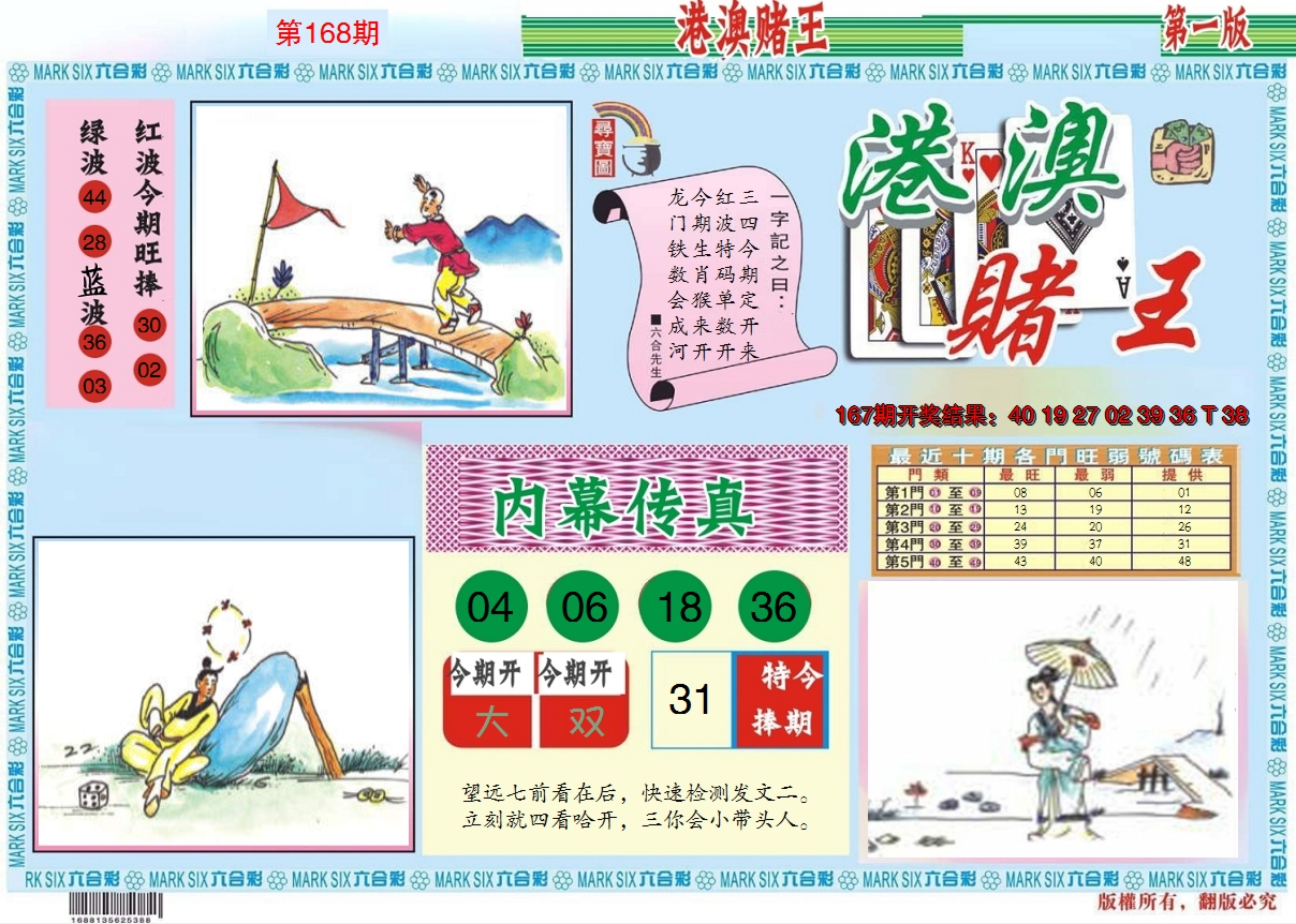 2024168期港澳赌王A
