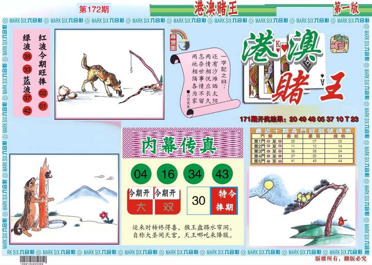 2024172期港澳赌王A
