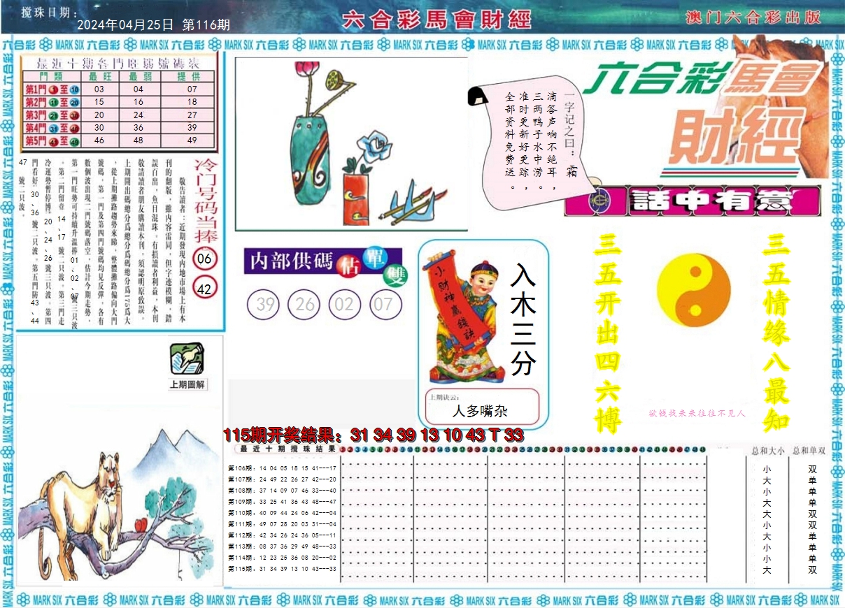 2024116期马会财经A