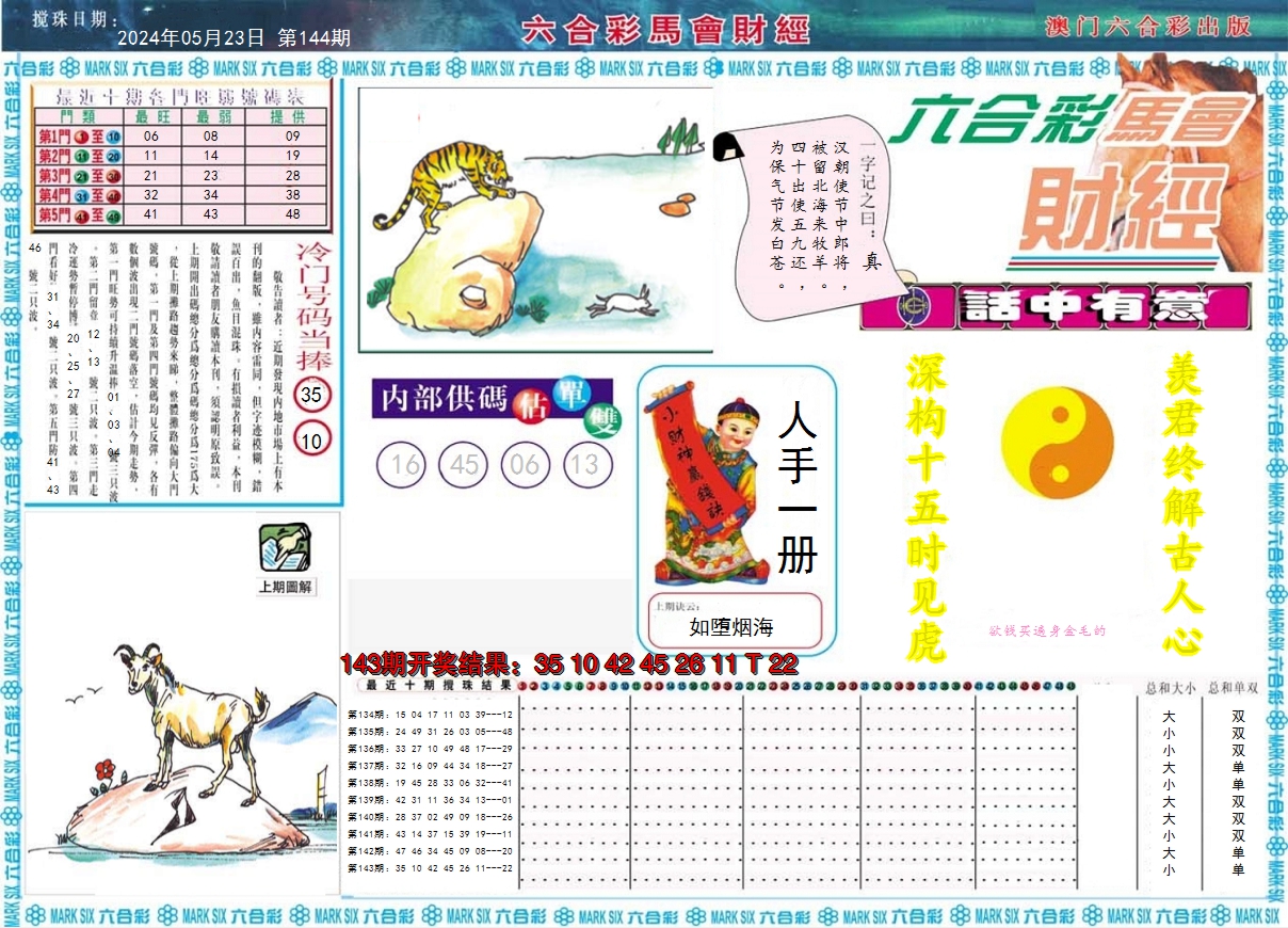 2024144期马会财经A